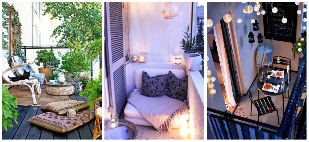 6 Romantic balcony in the interior
