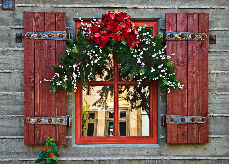 24 Christmas window 서양 크리스마스 인테리어