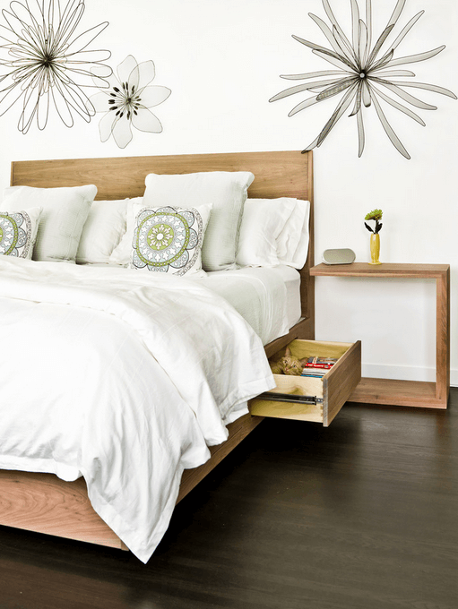 12 drawers hide bedside clutter 1