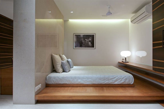 simple penthouse bedroom design