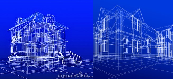 3d house building blueprints