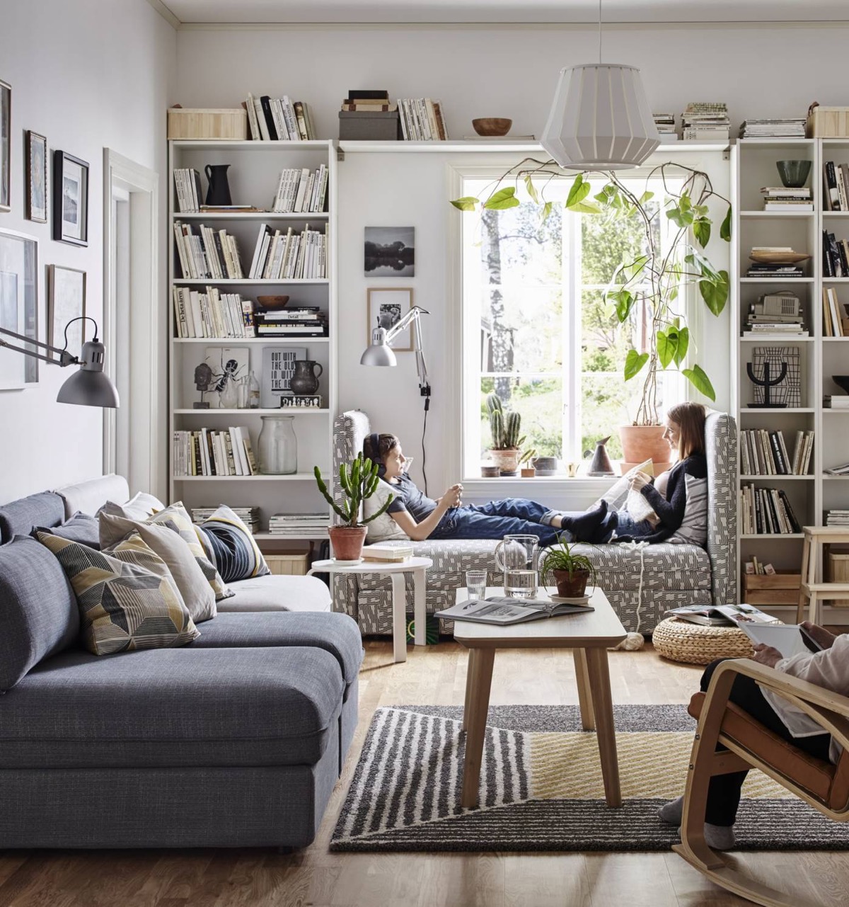 Cozy reading nook