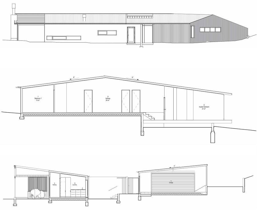 뉴질랜드 스넬스 비치 brick bay house snells beach 6