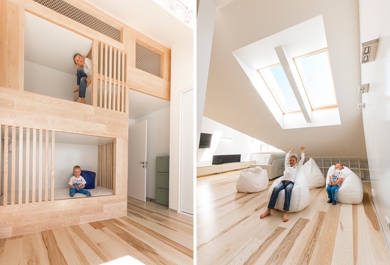 아이 중심 모스코바 아파트 wood wall texture inspiration 132