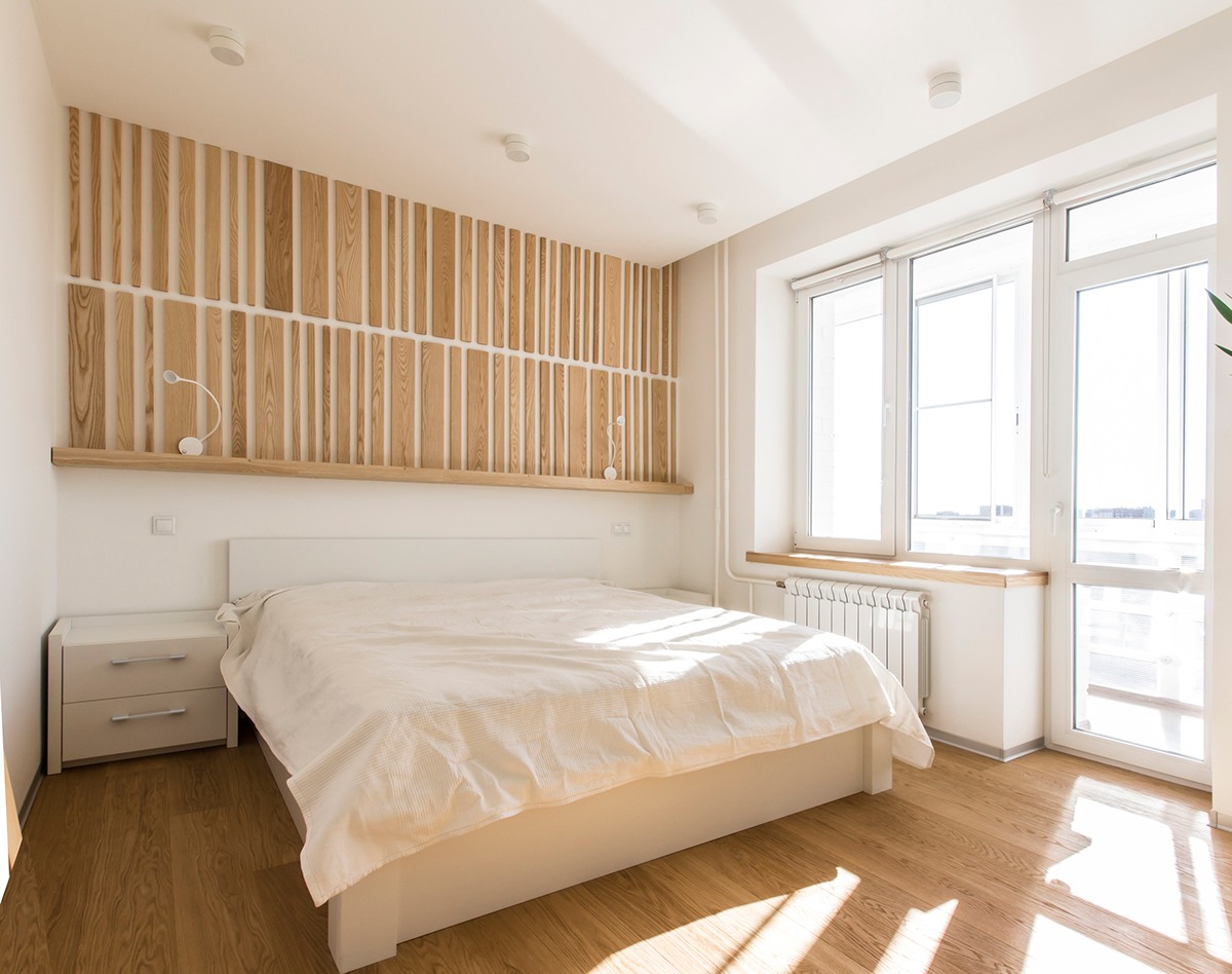 아이 중심 모스코바 아파트 wood wall texture inspiration 16