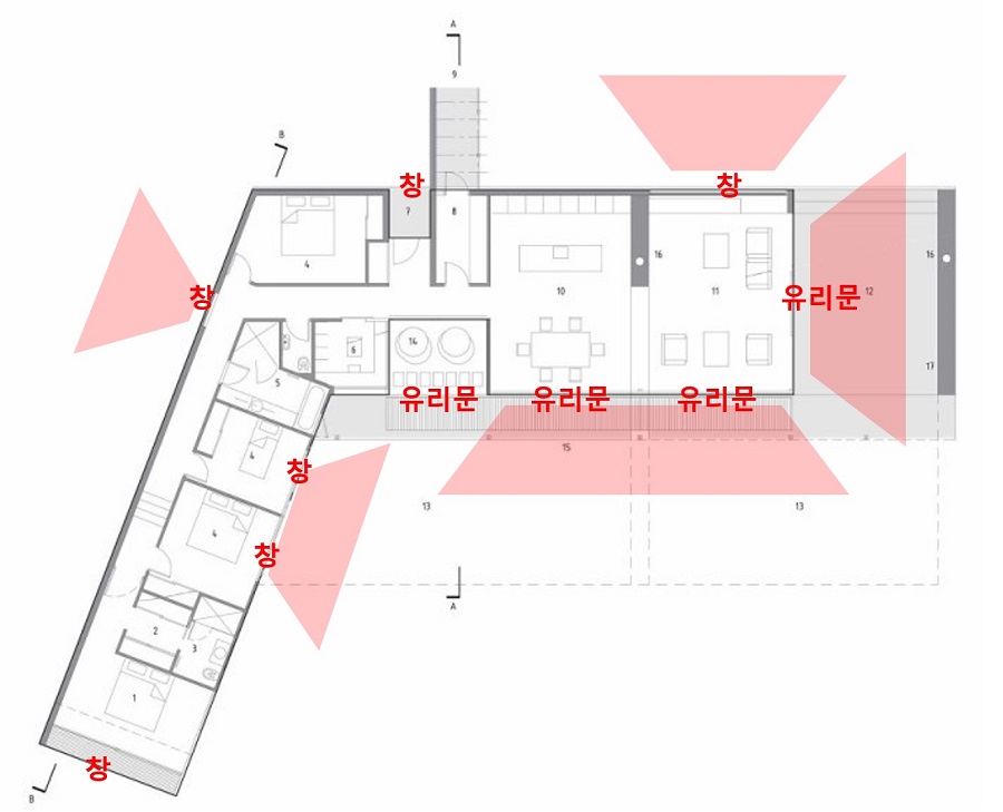 서양 오픈 플랜 개방형 구조