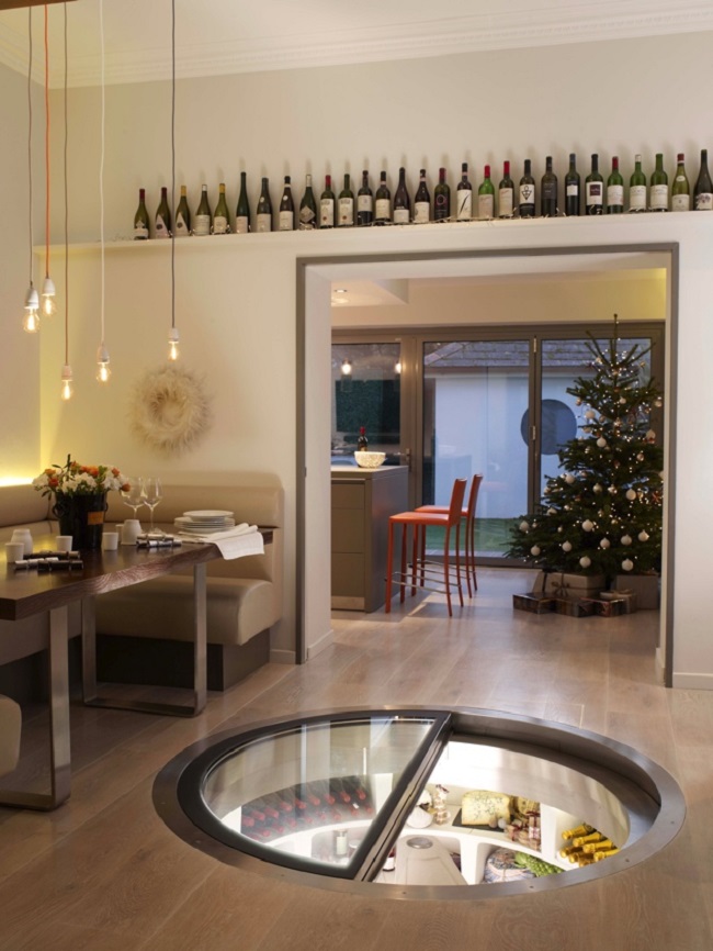 spiral wine cellar 바닥 스파이럴 와인 셀라 1