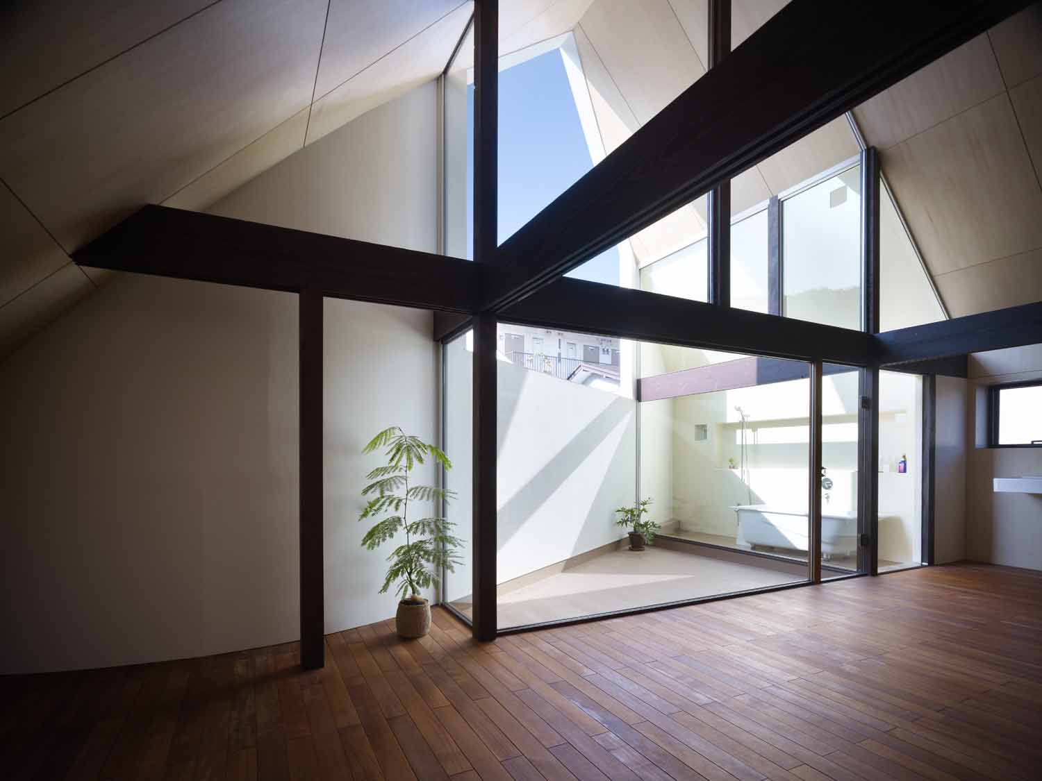 독특한 일본 주택 A House Made of Two 9