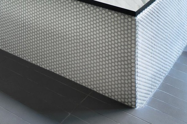 modern bathroom with white penny tiles 복사본