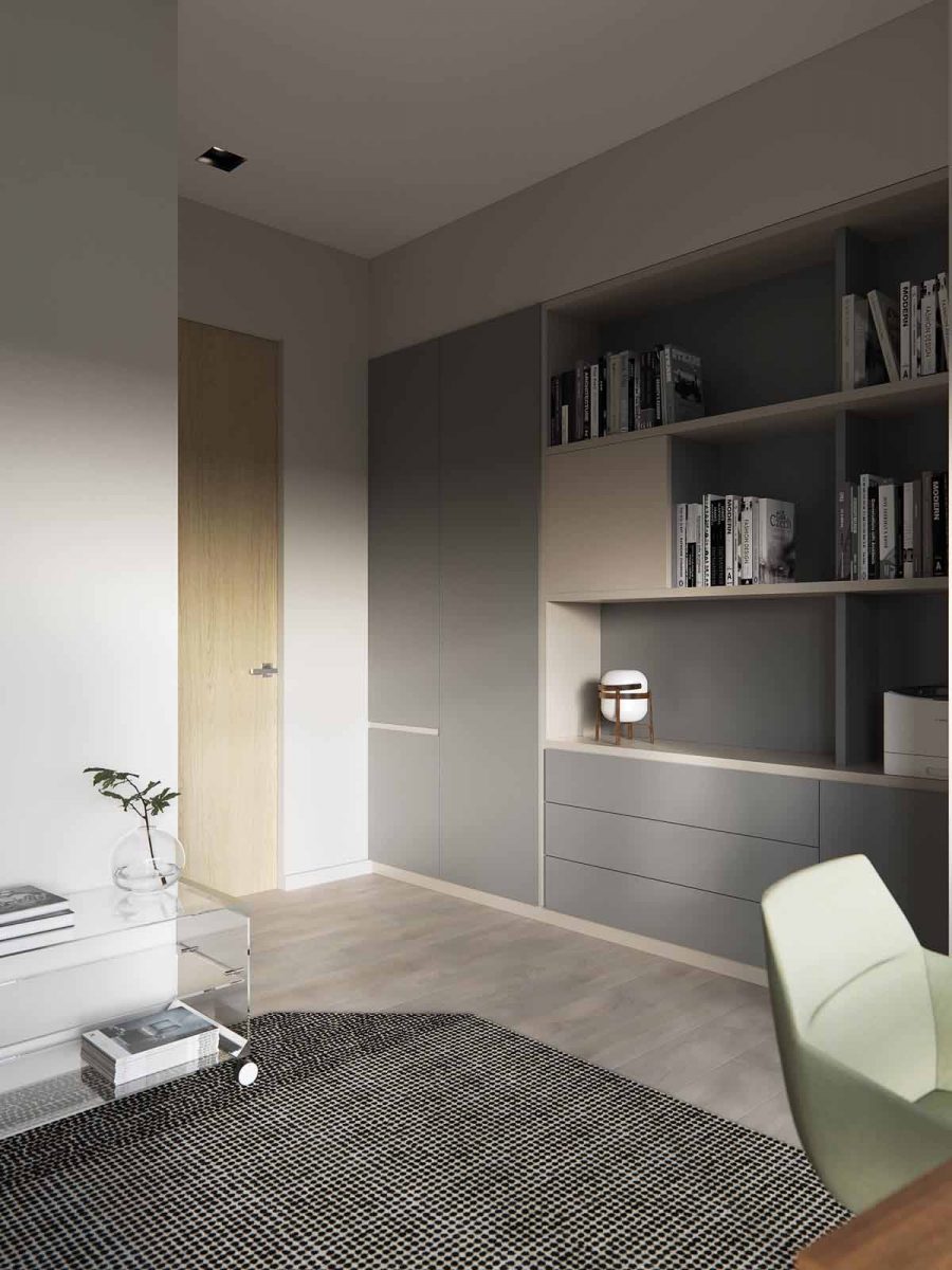 green office chair 홈 오피스 디자인