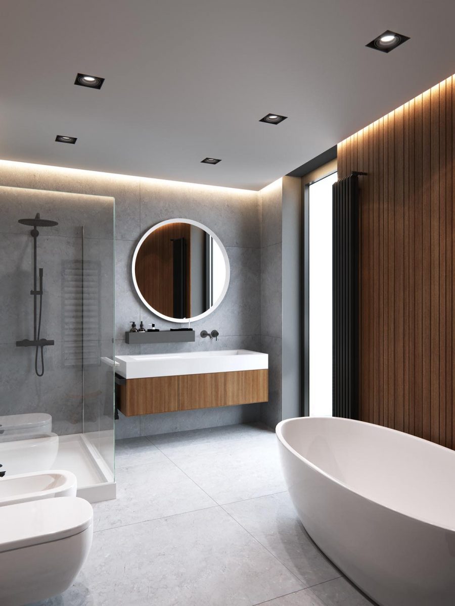 round bathroom mirror 욕실 거울