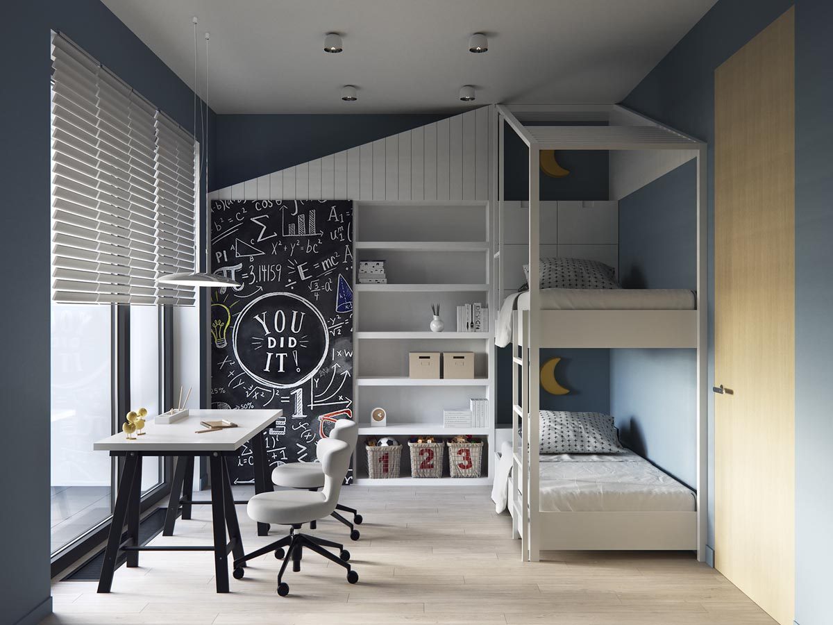 sleek bunk bed design