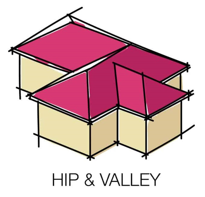 12 hip and valley roof 힙 앤 벨리 지붕