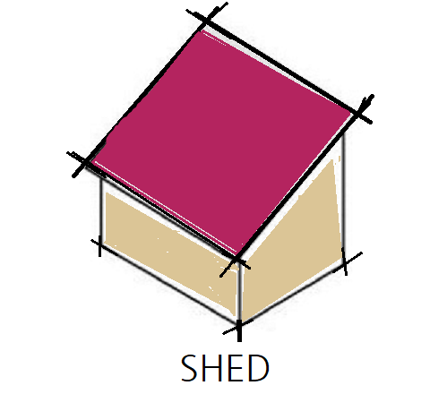 Shed roof 외쪽 지붕