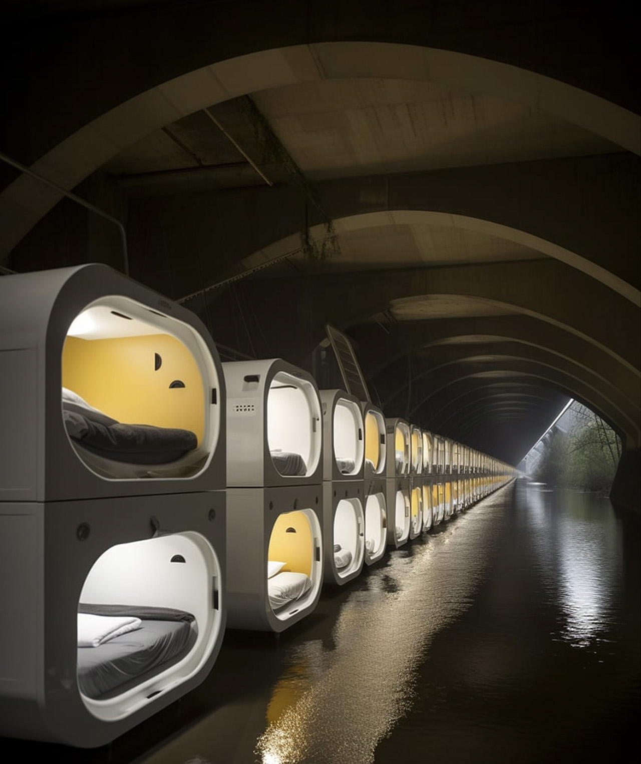 집없는 사람을 위한 휴식 공간 living pods for homeless people 7 1
