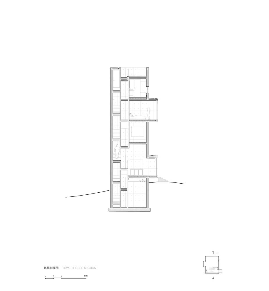 Cliff Cafe and Tower House TAO TARCE ARCHITECTURE OFFICE phm zine 중국 노출콘크리트 게스트 하우스 23