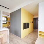 Small yellow and white interior 1
