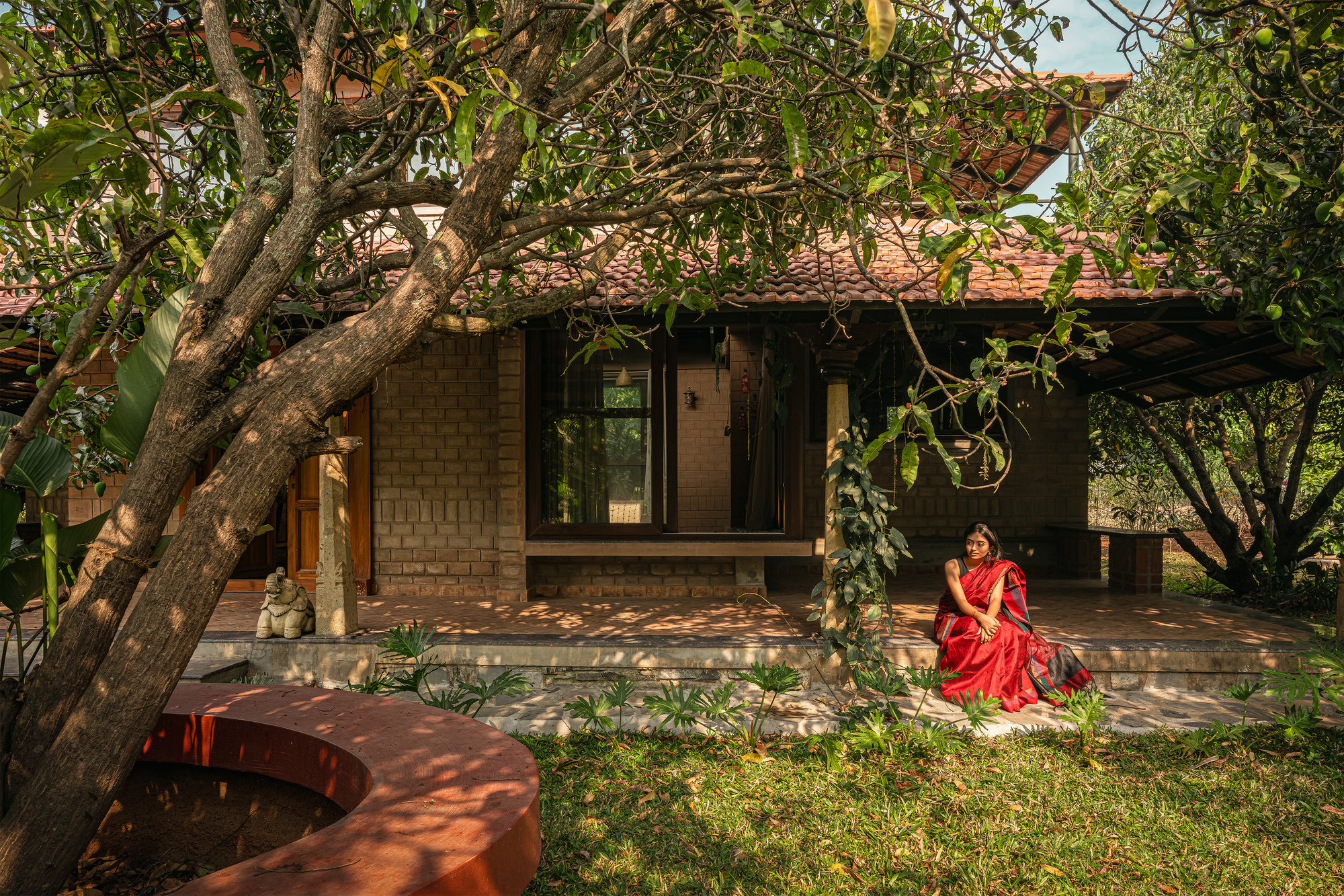Saffron Verandah House site and orchard walkway