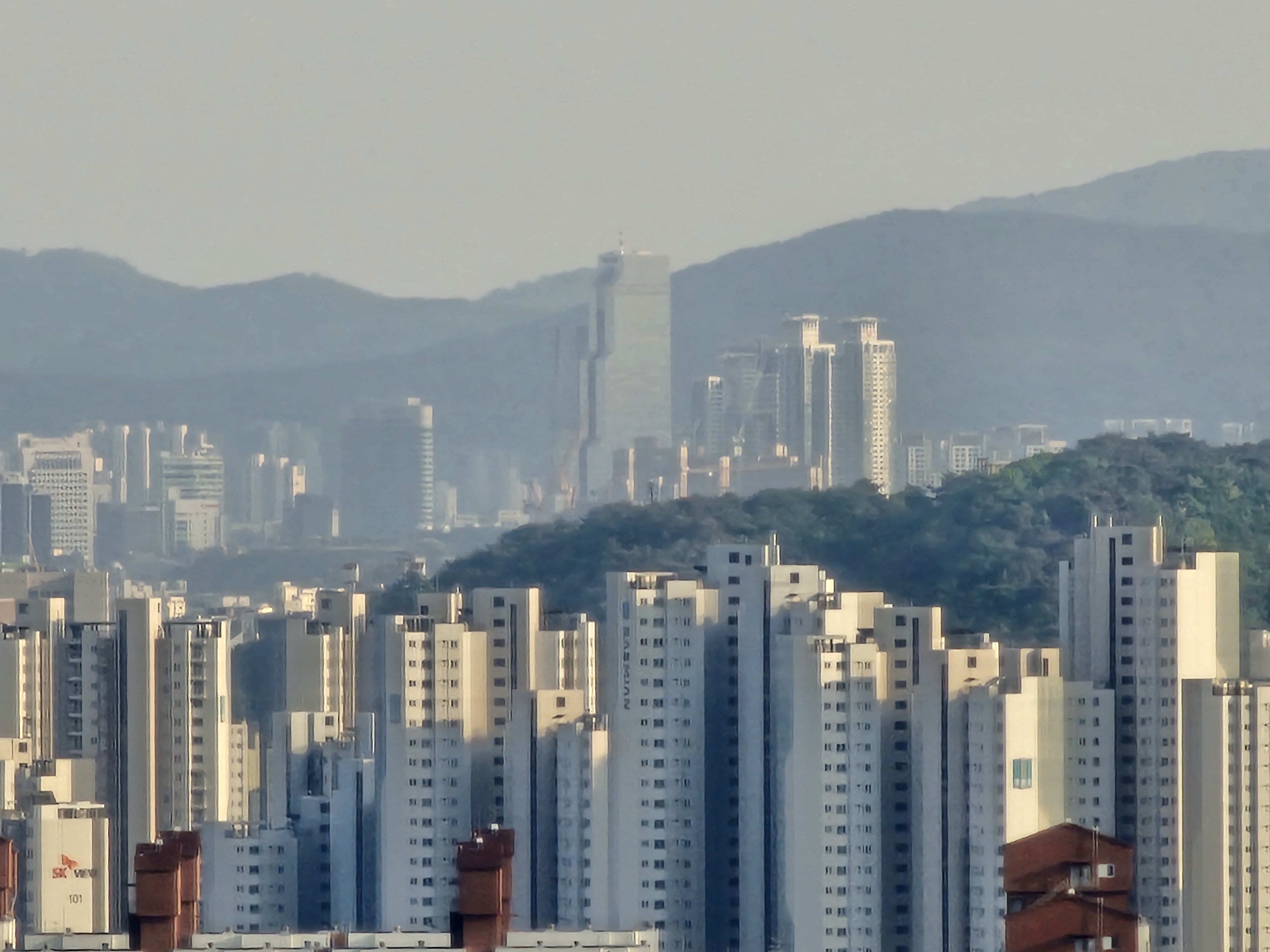 서울 강남 일대 아파트 단지 스카이라인