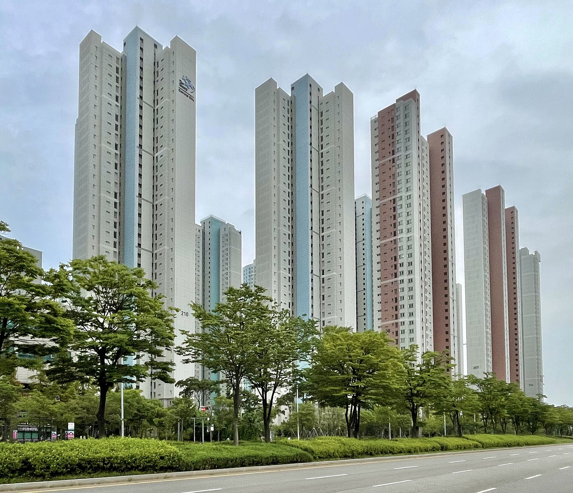 인천 송도국제도시의 아파트 단지