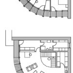 House That Opens Up to the Sun 1층·2층 평면도
