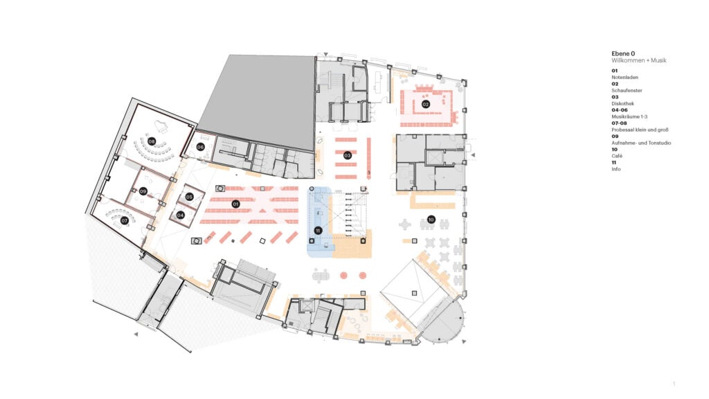 Essen Central Library 1층 평면도