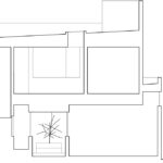 중정을 지나는 Framing House 단면도