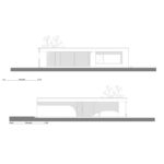House with a large porch 동서 입면도