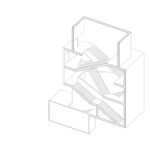 Massy Conservatoire 가위 계단 액소노메트릭