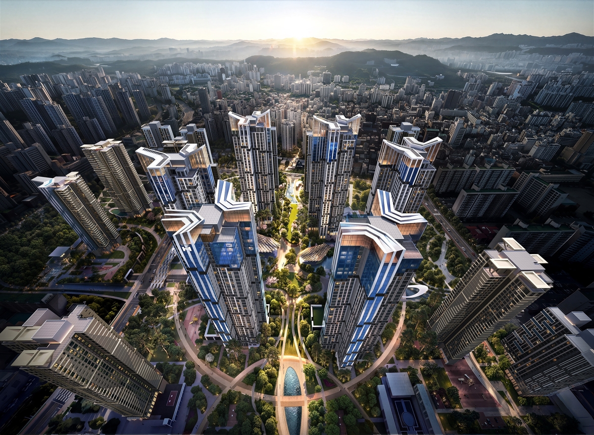 목동10단지 재건축 디에이치 목동 에세르 조감도