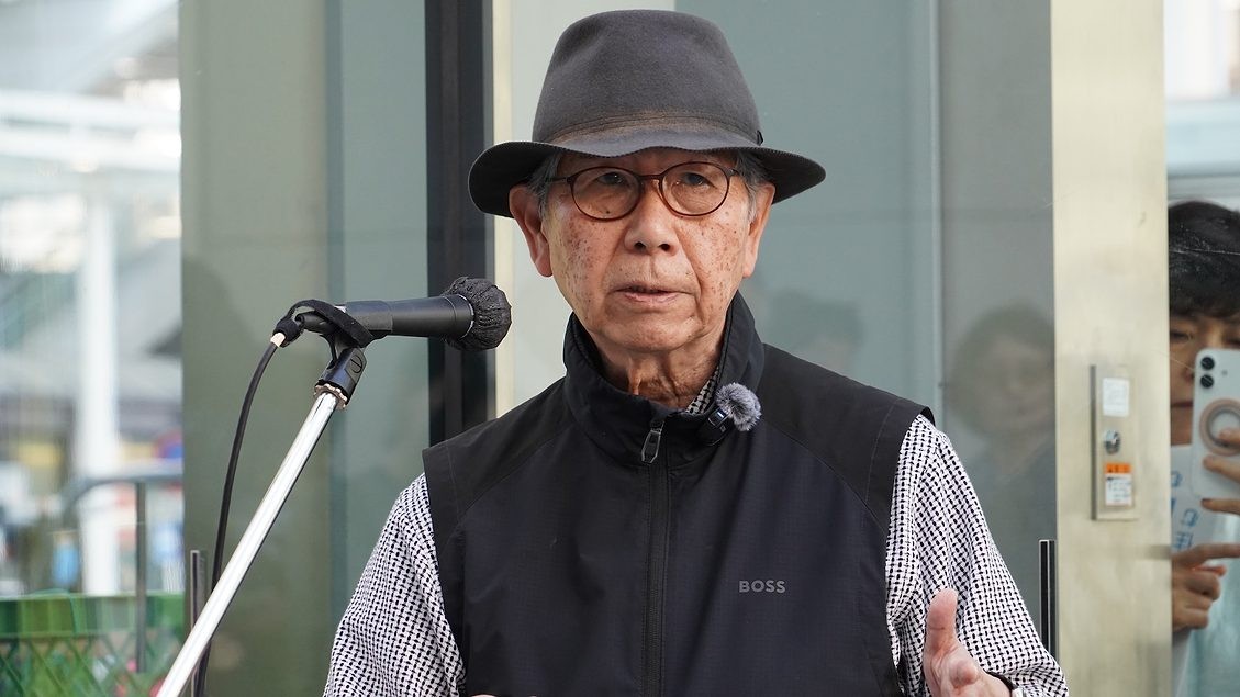 요코하마 시장선거 유세 중인 건축가 Riken Yamamoto