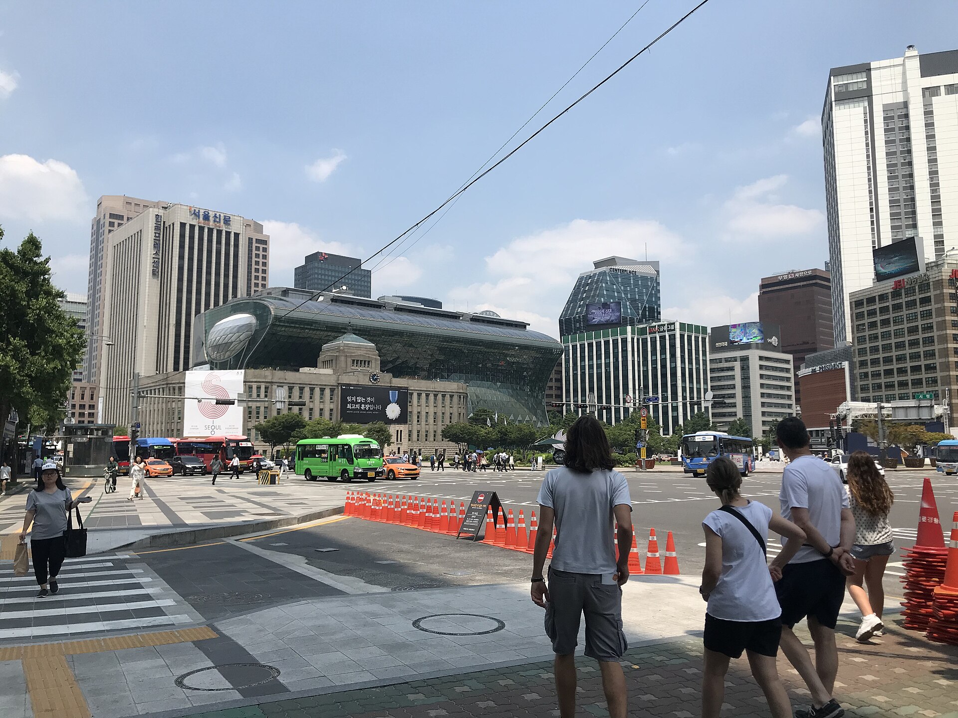 서울시청과 서울광장 전경