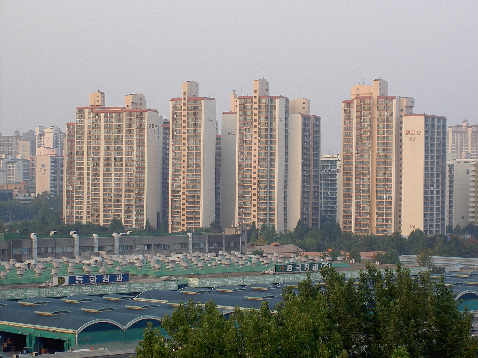 서울 가락동 일대 아파트 단지 전경