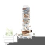 Vagelos Education Center 단면도(횡단면)