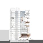 Vagelos Education Center 단면도(종단면)