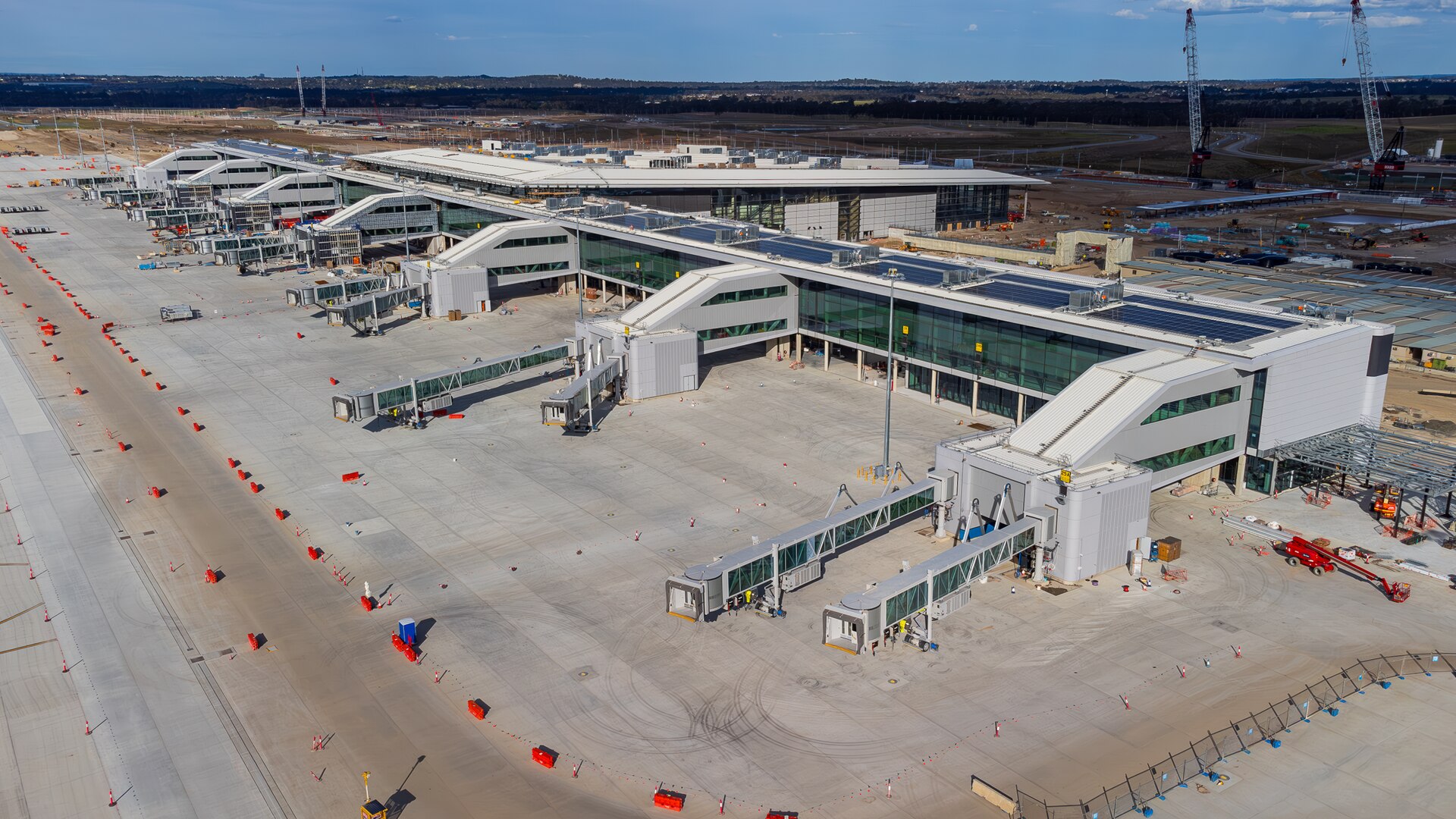 건설 중인 Western Sydney International Airport 터미널